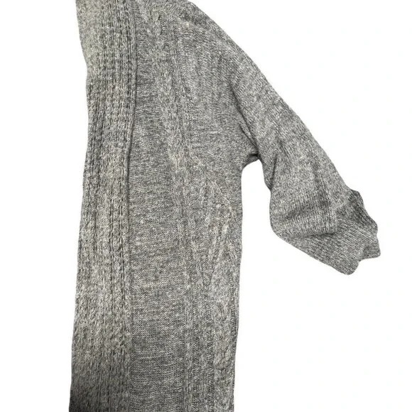 Torrid Open Front Cardigan Sweater Women Size 5 Gray Long Length Knit Boho Chic - Picture 5 of 12